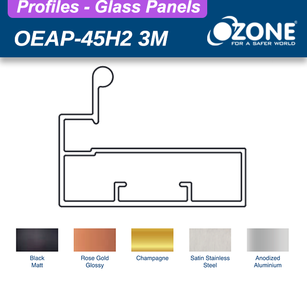 45 H2 Alu. Handle Profile